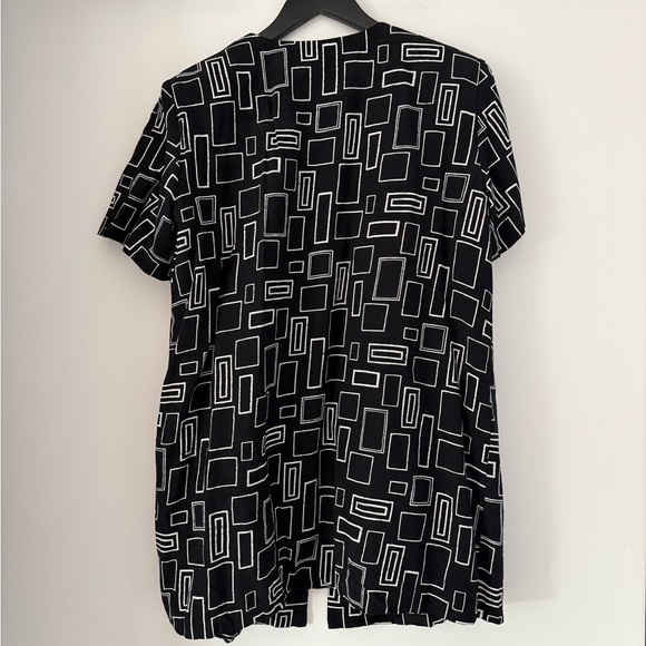 Vintage John Roberts Petite Geometric Open Front Jacket - Picture 2 of 7